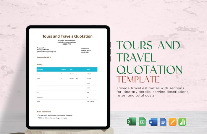 Free Travel Quotation Templates to Edit Online and Print